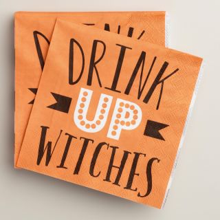 Drink Up Witches Beverage Napkins, 20 Count