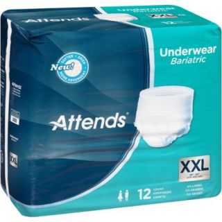 Attends Bariatric Underwear, XX Large, 12 count