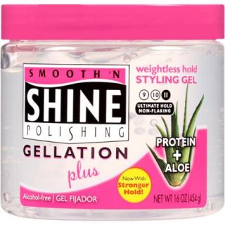 Smooth 'N Shine Polishing Extra Hold Gellation with Aloe Vera, 16 oz