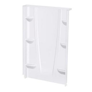 Aquatic A2 8 in. x 48 in. x 74 in. 1 piece Direct to Stud Shower Wall in White 4874CBW AW