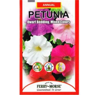 Ferry Morse Petunia Dwarf Bedding Mixed Colors Seed 1117
