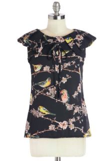 Aviary Important Date Top  Mod Retro Vintage Short Sleeve Shirts