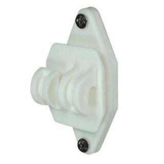 Field Guardian Wood Post Nail On Insulator for Hi Tensile   White 102168