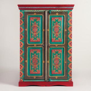 Painted Wood Cabinet