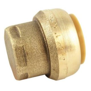 SharkBite 1 in. Brass Push to Connect End Stop U520LFA