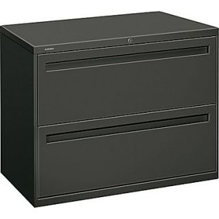 HON Brigade™ 700 Series Lateral File Cabinet, 36 Wide, 2 Drawer, Charcoal