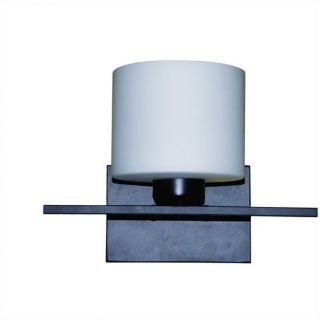 Yosemite Home Decor Marble Falls 1 Light Wall Sconce in Ebony Bronze with Dove White Glass   207 1WS EBZ