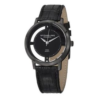 Stuhrling Original Men's Cathedral Watch Set Swiss Quartz Interchangeable Strap Watch