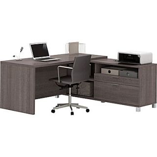 Pro Linea L Desk in Bark Grey