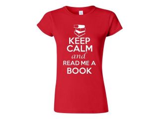 Junior Keep Calm and Read Me A Book T  Shirt Tee