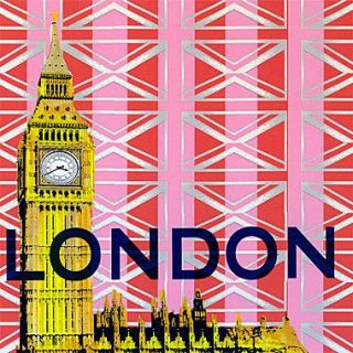 GreenBox Art Take Me Away London by Shelly Kennedy Painting Print on Wrapped Canvas