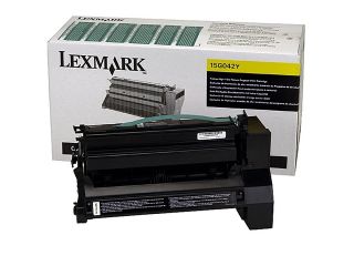Lexmark 15G042Y C752/C762 High Yield  Cartridge; Yellow 15,000 page yield (Return Program)