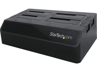 StarTech SATDOCK4U3E 4 Bay eSATA USB 3.0 to SATA Hard Drive Docking Station for 2.5/3.5 HDD