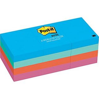 Post it Notes, 1.5 x 2, Jaipur Collection, 12 Pads/Pack (653 AU)