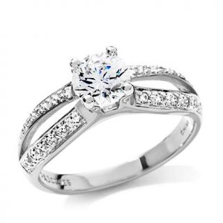 1.02ct Absolute™ Round Solitaire Pavé Split Shank Ring   7836842