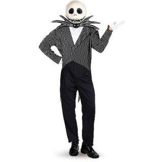 Jack Skellington Adult Deluxe Halloween Costume, One Size