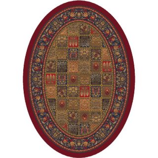 Milliken Pristina Rectangular Red Transitional Tufted Area Rug (Common: 4 ft x 6 ft; Actual: 3.83 ft x 5.33 ft)