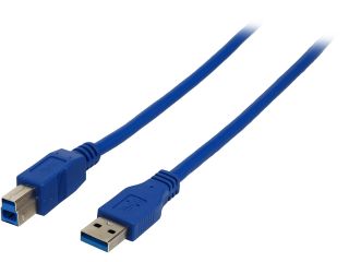 IOGEAR G2LU3AB6 6.5 ft. Blue USB 3.0 Type A to B Cable
