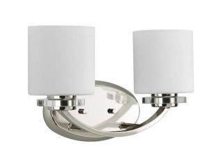 Thomasville Nisse 2 Light Bath w/K9 Glass Accents in Polished Nickel   P2013 104