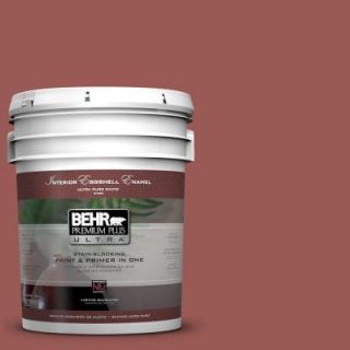 BEHR Premium Plus Ultra 5 gal. #PMD 86 Arabian Red Eggshell Enamel Interior Paint 275305