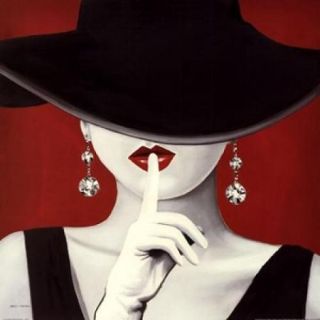 Haute Chapeau Rouge I Poster Print by Marco Fabiano (18 x 18)