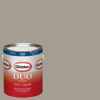 Glidden DUO 1 gal. #HDGWN51 Driftwood Grey Satin Latex Interior Paint with Primer HDGWN51 01SA