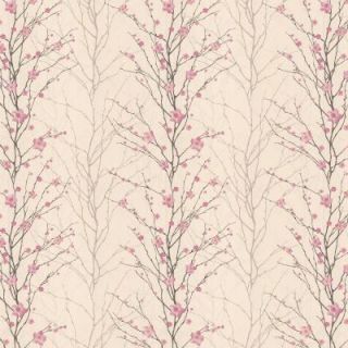 Graham & Brown 56 sq. ft. Vitality Floral Pink Wallpaper 50 017