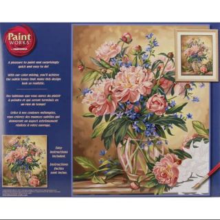 Paint By Number Kit 16"X20" Peony Floral