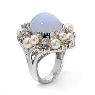 Colleen Lopez "Pastel Perfection" Purple Chalcedony, Cultured Freshwater Pearl    7557834
