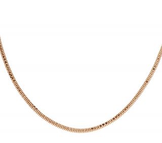 Bronze 16 Diamond Cut Snake Chain Necklace by Bronzo Italia —