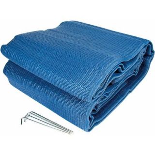 Camco Awning Leisure Mat, 9' x 12', Blue