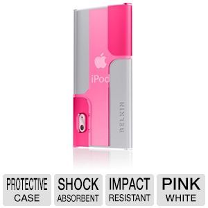 Belkin F8Z518tt028 Lillian Nano 5G iPod Case    White/Pink