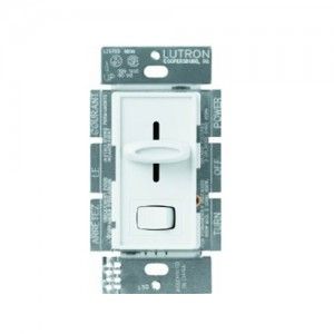 Lutron SLV 603P WH Dimmer Switch, 450W 3 Way Skylark Magnetic Low Voltage Light Dimmer w/ Preset   White