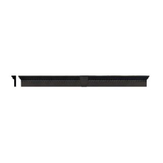Builders Edge 2 5/8 in. x 6 in. x 73 5/8 in. Composite Classic Dentil Window Header with Keystone in 010 Musket Brown 060020673010
