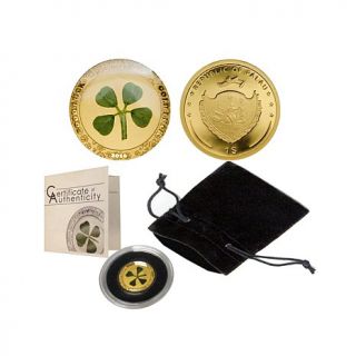 2016 Proof Limited Edition of 2,016 Four Leaf Clover .9999 Gold $1 Palau Coin   7981310