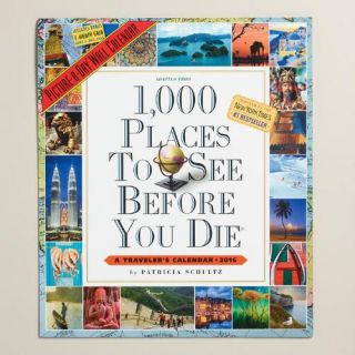 1,000 Places to See Before You Die Wall Calendar