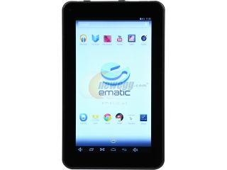 Refurbished: Ematic EGQ307GR ARM Quad Core Processor 1 GB Memory 8 GB 7.0" Touchscreen Tablet PC Android 4.2 (Jelly Bean)