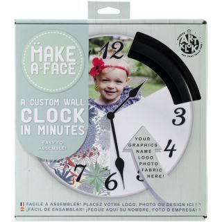 Make A Face 10 Clock Kit Black W/Clear Lense   16732749  
