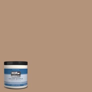 BEHR Premium Plus Ultra 8 oz. #HDC FL14 6 Gingerbread Latte Satin Interior/Exterior Enamel Paint Sample UL22416