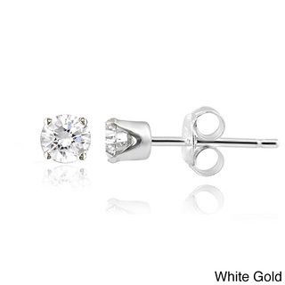 14k Gold Diamond 1/4ct TDW Round Stud Earrings   Shopping