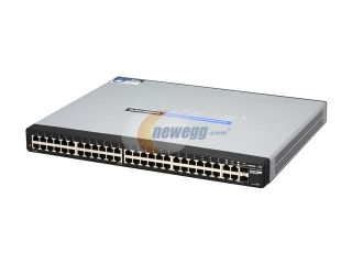 Cisco Small Business SLM248G4PS 48 Port 10/100 + 4 Port Gigabit Smart Switch