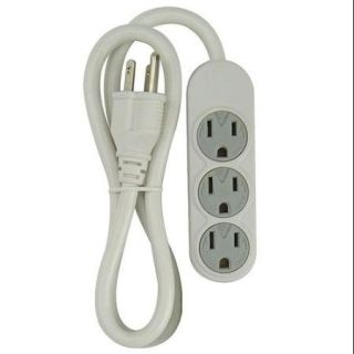 Power First Outlet Strip, Vertical, White, 24A453