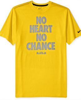 Nike Shirt, Lebron No Heart No Chance Short Sleeve Dri FIT T Shirt   T