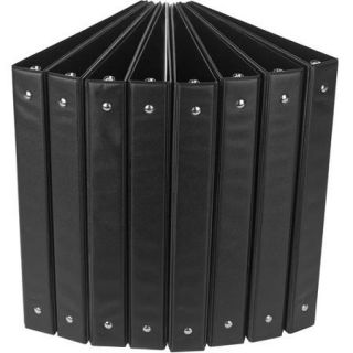 Casemate 1" Economy Standard Binder Set, 8 Pack, Black