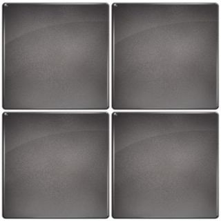 Smart Tiles 3 11/16 in. x 3 11/16 in. Slate Gel Tile Dark Metallic Gray Decorative Wall Tile (4 Pack) DISCONTINUED SC4014 4