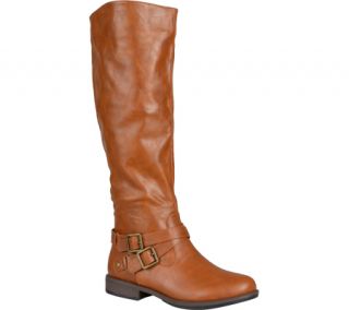 Womens Journee Collection April Wide Calf   Chestnut