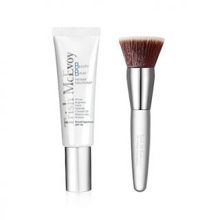 Trish McEvoy Beauty Balm Instant Solutions SPF 35 with Perfect Foundation Brush 76   10070036