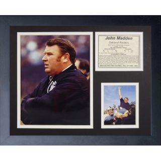 John Madden Framed Memorabilia by Legends Never Die