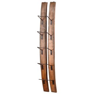 Small Fresno Wall Wine Holder in Rustic by Cyan Design