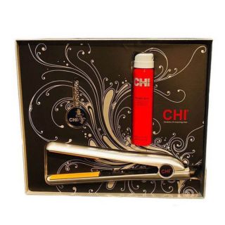 CHI Limited Edition 1 inch Diamond Ice Silver Iron with Hairspray and